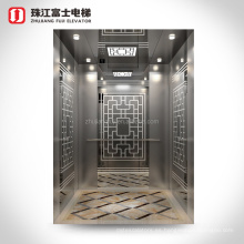 Zhujiangfuji Professional 8 People Commercial Lifty Passenger Grabando cabina de ascensor